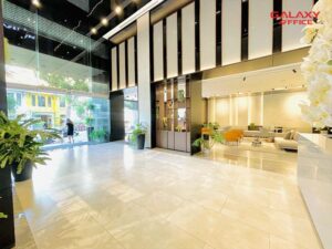 Văn phòng trọn gói G Office The Address Nguyễn Đình Chiểu Quận 1 không gian sang trọng, khu vực sảnh chờ có sẵn bàn ghế