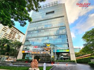Mặt tiền tòa nhà văn phòng cho thuê HD Bank Tower, 25bis Nguyễn Thị Minh Khai, Quận 1 với thiết kế mặt kính hiện đại