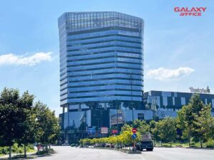 Toàn cảnh tòa nhà Sofic Tower, 10 Mai Chí Thọ, Thủ Thiêm, Quận 2 nổi bật bởi thiết kế và vị trí đắc địa