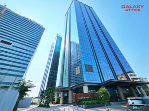 Toàn cảnh tòa nhà văn phòng cho thuê The Nexus Tower với thiết kế hiện đại tọa lạc ngay trung tâm Quận 1