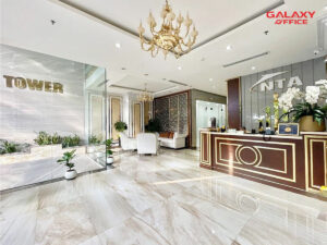 Sảnh lễ tân tòa nhà văn phòng cho thuê NTA Tower số 173 Điện Biên Phủ, Phường Đa Kao, Quận 1