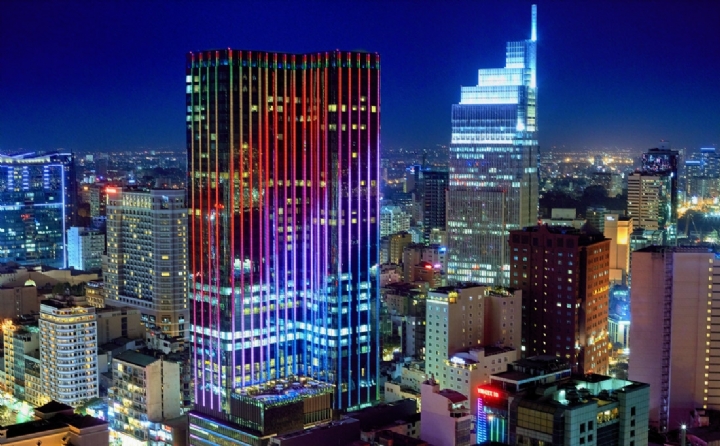 Saigon Times Square biểu tượng kiến trúc đẳng cấp kết hợp giữa văn phòng hạng sang, khách sạn siêu sang và trung tâm thương mại.