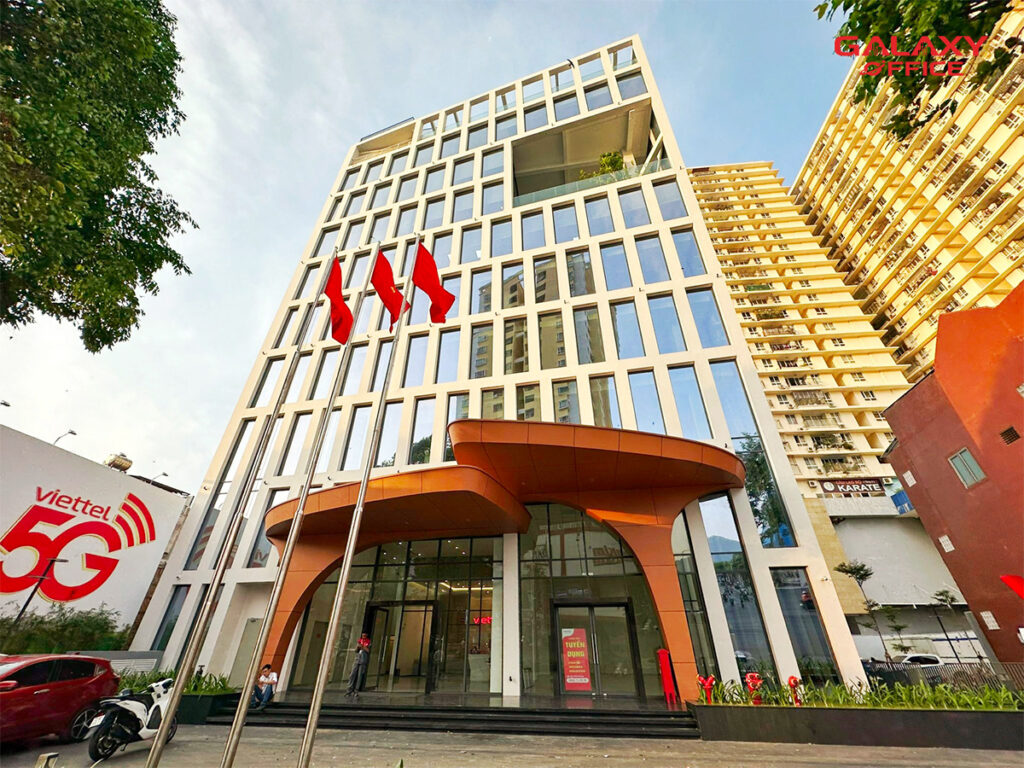 Toàn cảnh tòa nhà văn phòng cho thuê Viettel Vũng Tàu số 205A đường Lê Hồng Phong, Phường 8, Thành phố Vũng Tàu