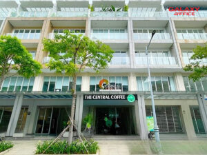 Mặt tiền tòa nhà Central Space tọa lạc tại địa chỉ 65-67 Đường B4, Khu đô thị An Lợi Đông, Quận 2