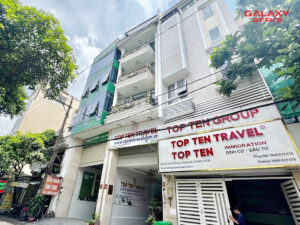 Mặt tiền tòa nhà Office 6 Giải Phóng, địa chỉ tại số 6 Giải Phóng, trong lòng khu dân cư Phường 4, Quận Tân Bình