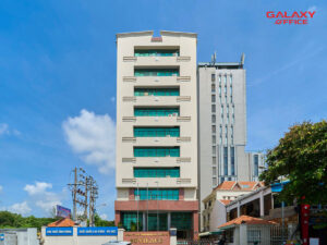 Mặt tiền hiện đại của tòa nhà Sovilaco Building 1 Phổ Quang, Phường 2, Quận Tân Bình