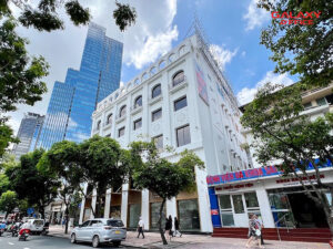 Toàn cảnh tòa nhà Kim Đô tọa lạc tại số 123 Lê Lợi, Phường Bến Thành, Quận 1