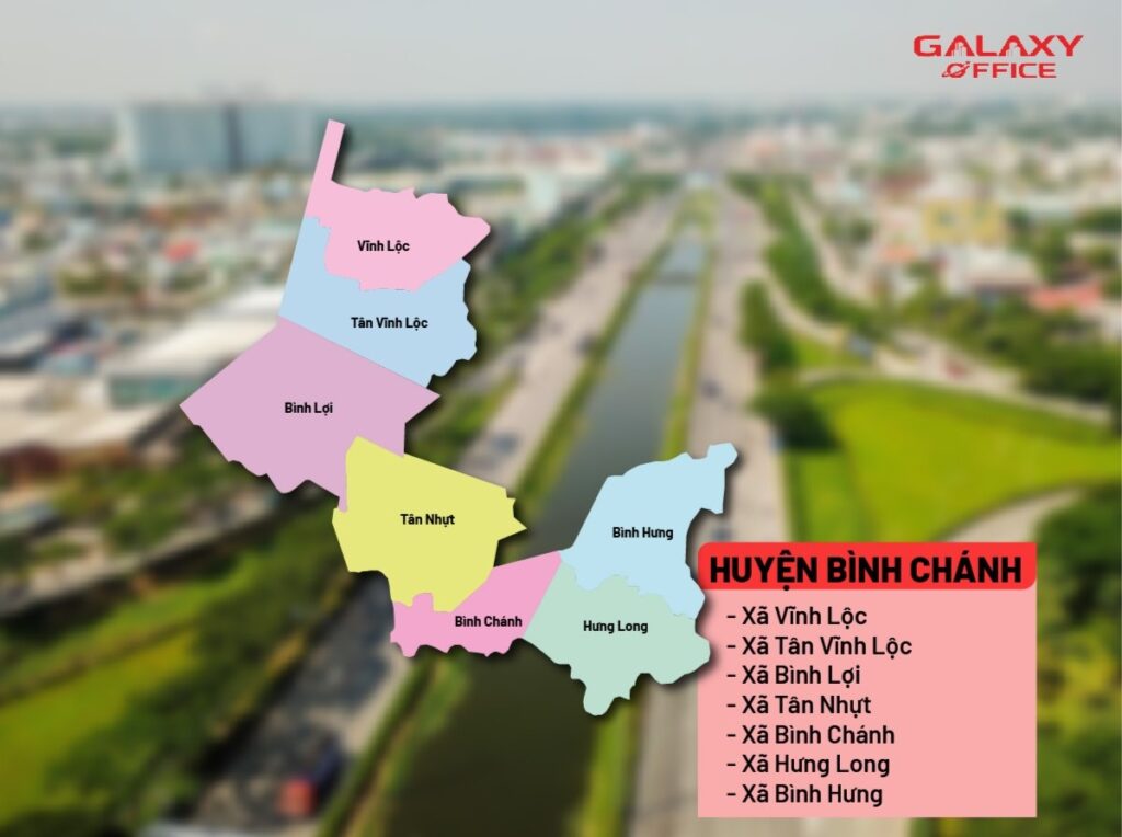 Bản đồ Huyện Bình Chánh sau sáp nhập