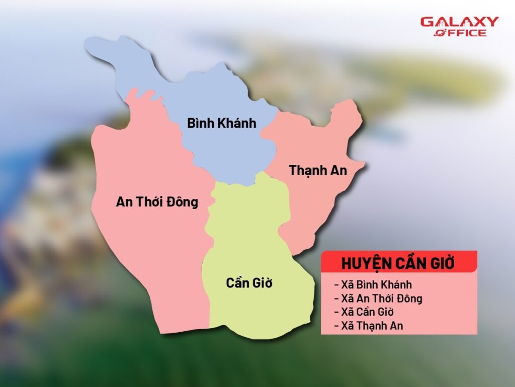 Bản đồ Huyện Cần Giờ sau sáp nhập