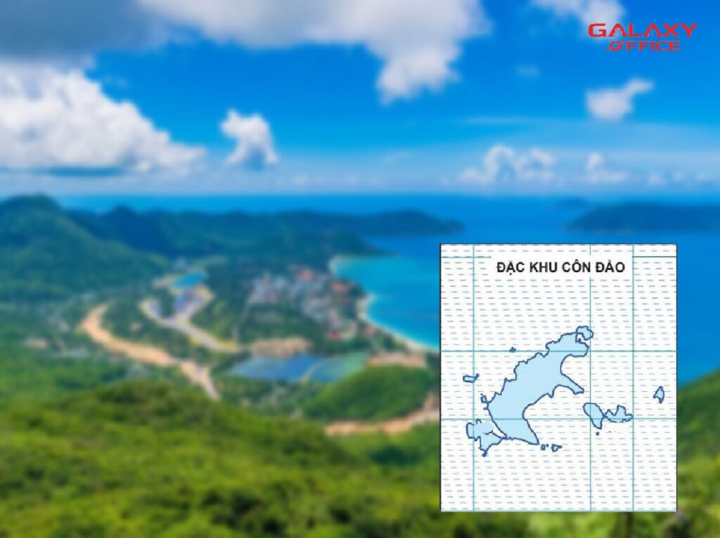 Bản đồ Đăc khu côn đảo sau sáp nhập
