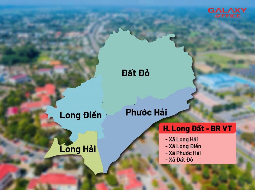 Bản đồ Huyện Long Đất Bà Rịa Vũng tàu