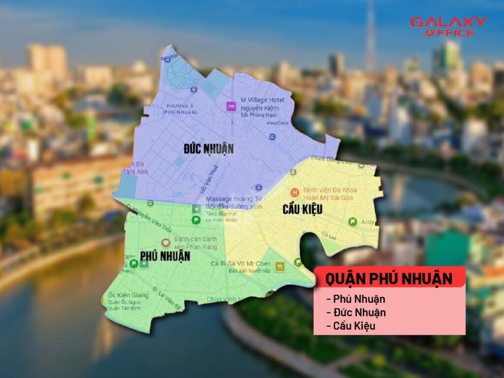 Bản đồ Quận Phú Nhuận sau sáp nhập