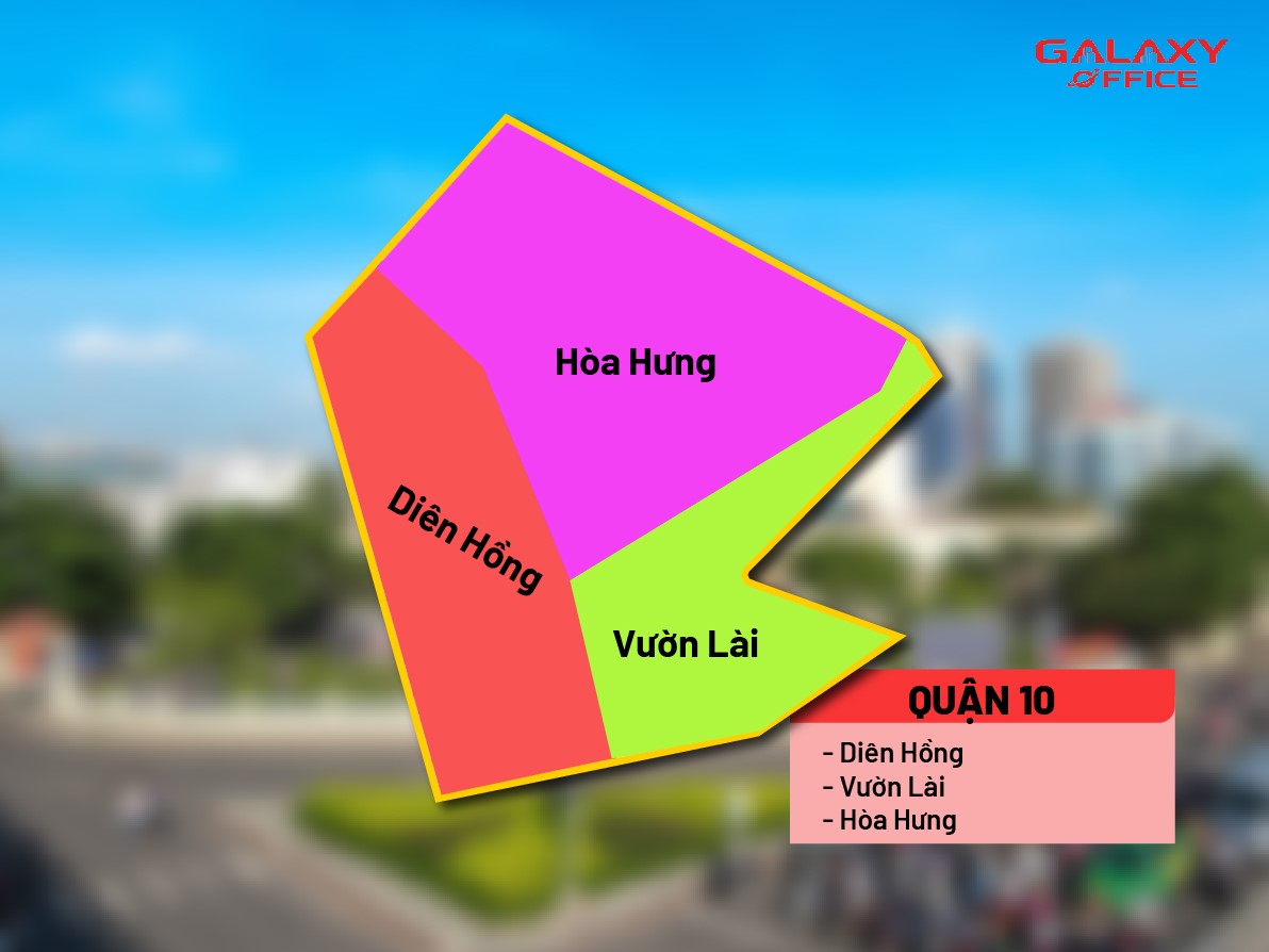 Bản đồ phường mới Quận 10 sau sáp nhập