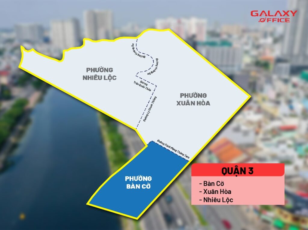 Bản đồ Quận 3 sau sáp nhập 168 phường xã mới của TP.HCM