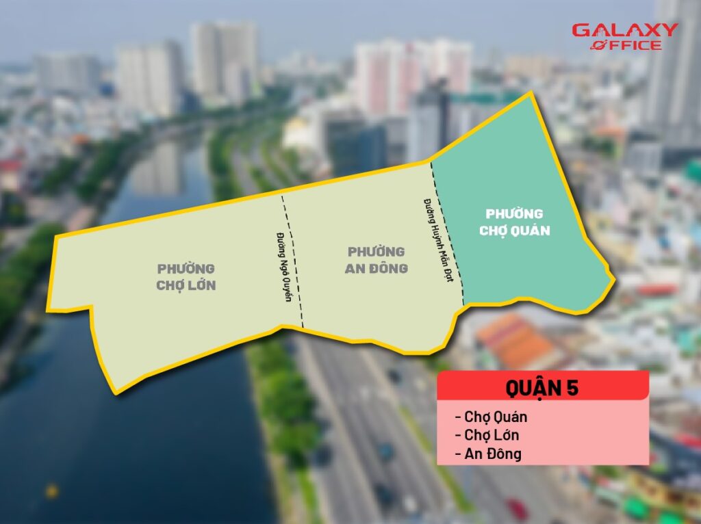 Bản đồ Quận 5 sau sáp nhập 168 phường xã mới của TP.HCM