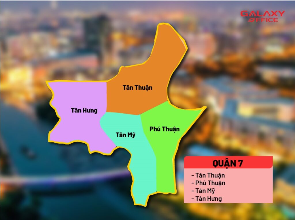 Bản đồ Quận 7 sau sáp nhập 168 phường xã mới của TP.HCM