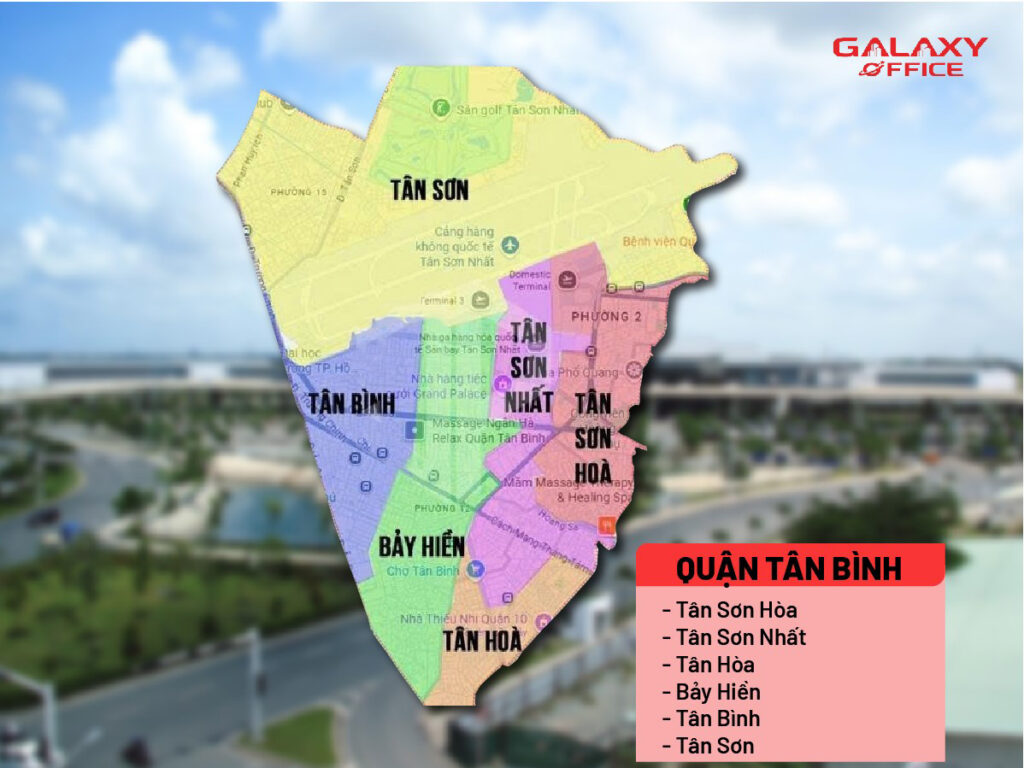 Bản đồ Quận Tân Bình sau sáp nhập 168 phường xã mới của TP.HCM