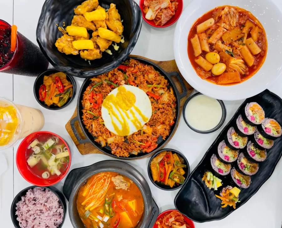 Hanuri quán cơm văn phòng quận 10, món ăn hàn quốc đa dạng các loại