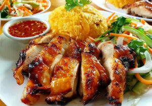 Cơm gà nướng quán lệ, quán cơm quận 10
