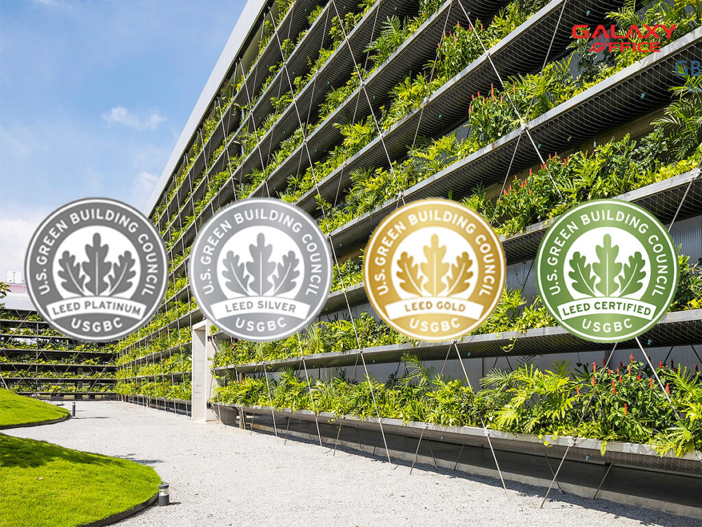 các cấp độ chứng nhận leed, tiêu chí đánh giá văn phòng xanh