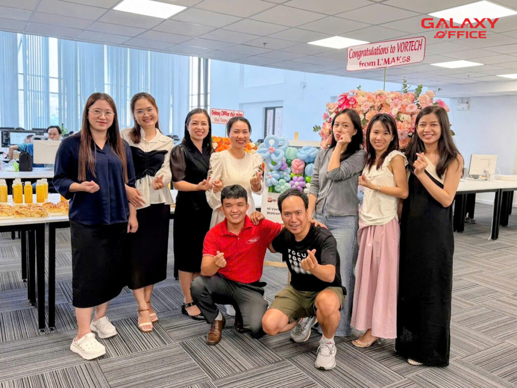 Galaxy Office chúc mừng Vortech tại sự kiện khai trương văn phòng mới tại Lmak 68 Phan Đăng Lưu