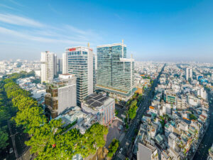 Toàn cảnh tòa nhà Viettel Complex Tower tọa lạc tại 285 Cách Mạng Tháng 8 Quận 10