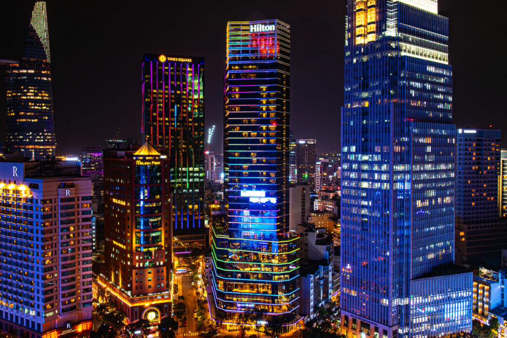 Khánh sạn Hilton nổi bật tại trung tâm Quận 1