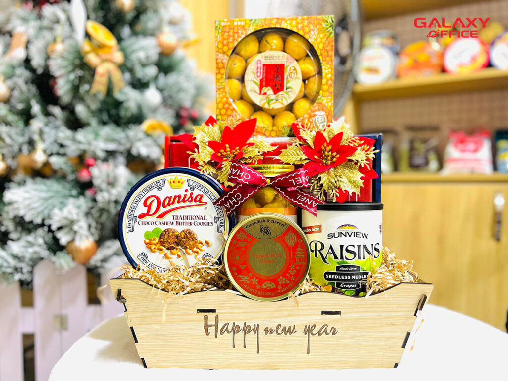 Giỏ quà tết văn phòng quà biếu tết 2026