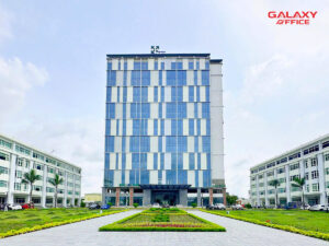 Toàn cảnh tòa nhà Tân Thuận Tower (TTC) tọa lạc tại số 1 Tân Thuận, KCX Quận 7, TPHCM