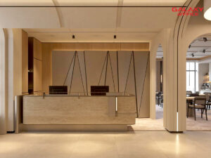 Sảnh lễ tân sang trọng tại văn phòng trọn gói Circo Diamond Plaza 34 Lê Duẩn, Quận 1